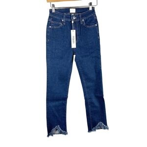 Jonathan Simkhai Standard River High Rise Straight Jean Rin Rinse Size 25